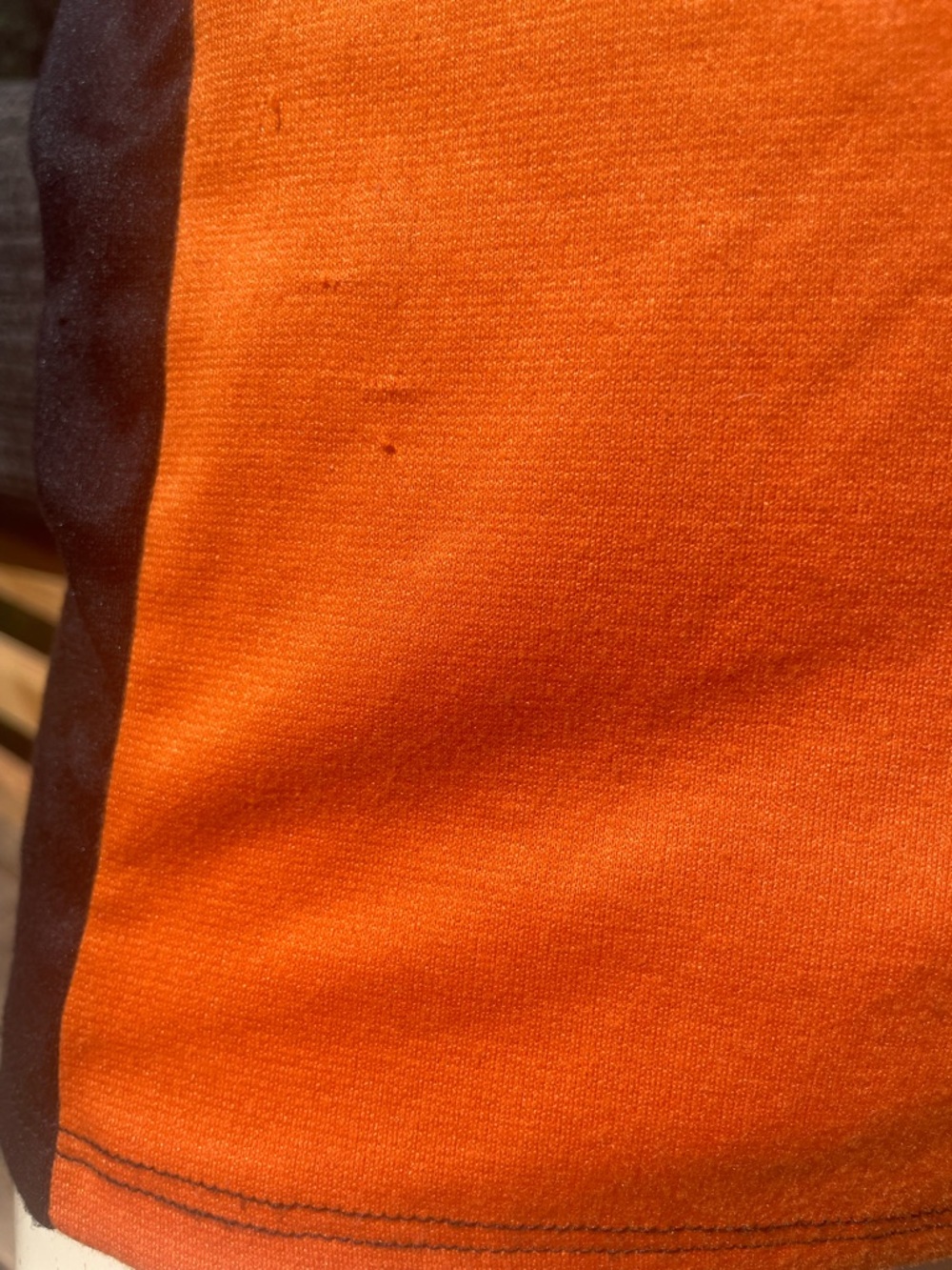 Vintage Sleeveless Orange & Black Zip-Front Bodycon Dress - Picture 10 of 10